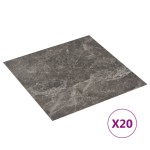 vidaXL Plăci pardoseală autoadezive 20 buc. negru marmură PVC 1,86 m² vidaXL Plăci pardoseală autoadezive 20 buc. negru marmură PVC 1,86 m²