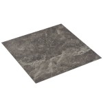 vidaXL Plăci pardoseală autoadezive 20 buc. negru marmură PVC 1,86 m² vidaXL Plăci pardoseală autoadezive 20 buc. negru marmură PVC 1,86 m²
