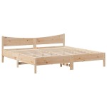 vidaXL Cadru de pat cu sertare, 200x200 cm, lemn masiv pin vidaXL Cadru de pat cu sertare, 200x200 cm, lemn masiv pin
