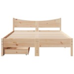 vidaXL Cadru de pat cu sertare, 160x200 cm, lemn masiv pin vidaXL Cadru de pat cu sertare, 160x200 cm, lemn masiv pin