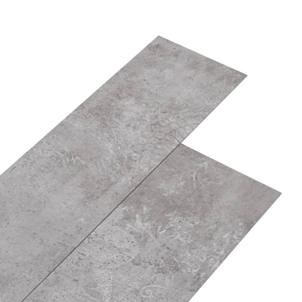 vidaXL Plăci pardoseală autoadezive, gri pământiu, 5,21 m², 2 mm, PVC