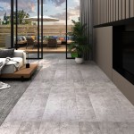 vidaXL Plăci pardoseală autoadezive, gri pământiu, 5,21 m², 2 mm, PVC vidaXL Plăci pardoseală autoadezive, gri pământiu, 5,21 m², 2 mm, PVC