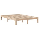 vidaXL Cadru de pat cu sertare, 120x200 cm, lemn masiv de pin vidaXL Cadru de pat cu sertare, 120x200 cm, lemn masiv de pin