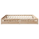 vidaXL Cadru de pat cu sertare 180x200 cm lemn masiv pin