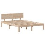 vidaXL Cadru de pat cu sertare, 150x200 cm, lemn masiv pin