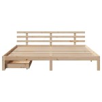 vidaXL Cadru de pat cu sertare 180x200 cm lemn masiv pin