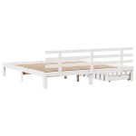 vidaXL Cadru de pat cu sertare, alb, 180x200 cm, lemn masiv pin vidaXL Cadru de pat cu sertare, alb, 180x200 cm, lemn masiv pin