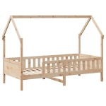 vidaXL Cadru de pat cu sertare de copii, 90x200 cm, lemn masiv pin