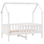 vidaXL Cadru de pat cu sertare de copii, 70x140 cm, lemn masiv de pin
