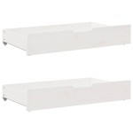 vidaXL Pat de zi cu sertare, 90x200 cm, lemn masiv pin