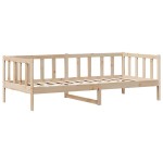 vidaXL Pat de zi cu sertare, 90x190 cm, lemn masiv de pin