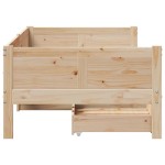 vidaXL Pat de zi cu sertare, 80x200 cm, lemn masiv pin