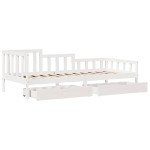 vidaXL Pat de zi cu sertare, 90x190 cm, lemn masiv de pin