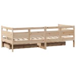 vidaXL Pat de zi cu sertare, 90x190 cm, lemn masiv de pin