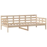 vidaXL Pat de zi cu sertare, 90x200 cm, lemn masiv pin