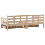 vidaXL Pat de zi cu sertare, 90x190 cm, lemn masiv de pin