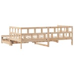 vidaXL Pat de zi cu extensie și sertare fără saltea, 90x200 cm vidaXL Pat de zi cu extensie și sertare fără saltea, 90x200 cm