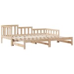 vidaXL Pat de zi cu extensie și sertare fără saltea, 90x190 cm