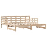 vidaXL Pat de zi cu extensie și sertare fără saltea, 90x200 cm