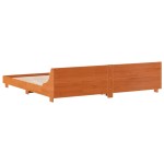 vidaXL Cadru de pat fără saltea, maro ceruit 200x200 cm lemn masiv pin vidaXL Cadru de pat fără saltea, maro ceruit 200x200 cm lemn masiv pin