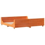 vidaXL Cadru de pat fără saltea, maro ceruit 200x200 cm lemn masiv pin vidaXL Cadru de pat fără saltea, maro ceruit 200x200 cm lemn masiv pin