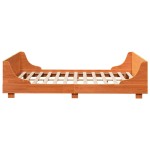vidaXL Cadru de pat fără saltea, maro ceruit 150x200 cm lemn masiv pin vidaXL Cadru de pat fără saltea, maro ceruit 150x200 cm lemn masiv pin