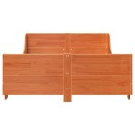 vidaXL Cadru de pat fără saltea, maro ceruit 140x200 cm lemn masiv pin vidaXL Cadru de pat fără saltea, maro ceruit 140x200 cm lemn masiv pin