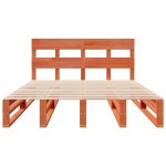vidaXL Cadru de pat fără saltea, maro ceruit 150x200 cm lemn masiv pin vidaXL Cadru de pat fără saltea, maro ceruit 150x200 cm lemn masiv pin