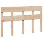 vidaXL Cadru de pat fără saltea, 135x190 cm, lemn masiv de pin