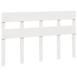 vidaXL Cadru de pat fără saltea, alb, 135x190 cm, lemn masiv de pin vidaXL Cadru de pat fără saltea, alb, 135x190 cm, lemn masiv de pin
