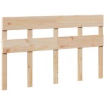 vidaXL Cadru de pat fără saltea, 140x190 cm, lemn masiv de pin