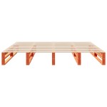 vidaXL Cadru de pat fără saltea, maro ceruit 180x200 cm lemn masiv pin