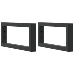 vidaXL Raft pentru lavoar montat pe perete, oțel și lemn masiv fag