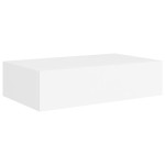 vidaXL Dulap de perete cu sertare, 2 buc., alb, 40x23,5x10 cm, MDF vidaXL Dulap de perete cu sertare, 2 buc., alb, 40x23,5x10 cm, MDF