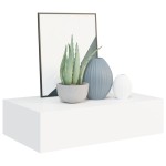 vidaXL Dulap de perete cu sertare, 2 buc., alb, 40x23,5x10 cm, MDF vidaXL Dulap de perete cu sertare, 2 buc., alb, 40x23,5x10 cm, MDF