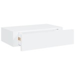 vidaXL Dulap de perete cu sertare, 2 buc., alb, 40x23,5x10 cm, MDF vidaXL Dulap de perete cu sertare, 2 buc., alb, 40x23,5x10 cm, MDF