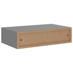 vidaXL Dulap de perete cu sertare, gri, 40x23,5x10 cm, MDF vidaXL Dulap de perete cu sertare, gri, 40x23,5x10 cm, MDF
