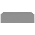 vidaXL Dulap de perete cu sertar, 2 buc., gri, 40x23,5x10 cm, MDF vidaXL Dulap de perete cu sertar, 2 buc., gri, 40x23,5x10 cm, MDF