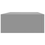 vidaXL Dulap de perete cu sertar, 2 buc., gri, 40x23,5x10 cm, MDF vidaXL Dulap de perete cu sertar, 2 buc., gri, 40x23,5x10 cm, MDF