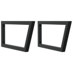 vidaXL Raft pentru lavoar montat pe perete, oțel și lemn masiv stejar