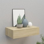vidaXL Dulap de perete cu sertar, stejar, 40x23,5x10 cm, MDF vidaXL Dulap de perete cu sertar, stejar, 40x23,5x10 cm, MDF