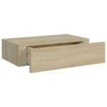 vidaXL Dulap de perete cu sertar, stejar, 40x23,5x10 cm, MDF vidaXL Dulap de perete cu sertar, stejar, 40x23,5x10 cm, MDF