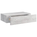 vidaXL Dulap de perete cu sertare, gri beton, 40x23,5x10 cm, MDF vidaXL Dulap de perete cu sertare, gri beton, 40x23,5x10 cm, MDF