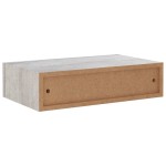 vidaXL Dulap de perete cu sertare, gri beton, 40x23,5x10 cm, MDF vidaXL Dulap de perete cu sertare, gri beton, 40x23,5x10 cm, MDF