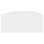 vidaXL Dulapuri de perete cu sertare 2 buc. alb, 60x23,5x10 cm MDF