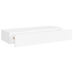 vidaXL Dulapuri de perete cu sertare 2 buc. alb, 60x23,5x10 cm MDF