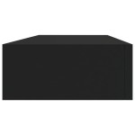 vidaXL Dulap de perete cu sertar, negru, 60x23,5x10 cm, MDF vidaXL Dulap de perete cu sertar, negru, 60x23,5x10 cm, MDF
