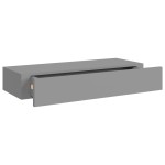 vidaXL Dulap de perete cu sertar, gri, 60x23,5x10 cm, MDF vidaXL Dulap de perete cu sertar, gri, 60x23,5x10 cm, MDF