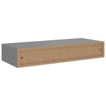 vidaXL Dulap de perete cu sertar, gri, 60x23,5x10 cm, MDF vidaXL Dulap de perete cu sertar, gri, 60x23,5x10 cm, MDF