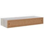vidaXL Dulap de perete cu sertar, gri beton, 60x23,5x10 cm, MDF vidaXL Dulap de perete cu sertar, gri beton, 60x23,5x10 cm, MDF